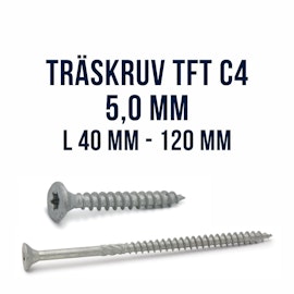 Träskruv TFT 5,0 King Cut utomhus ZF Max FAST