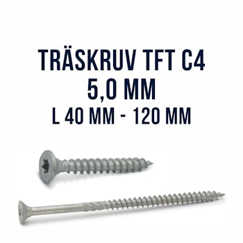 Träskruv TFT 5,0 King Cut utomhus ZF Max FAST