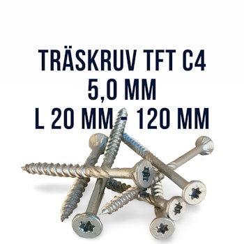 Träskruv TFT C4 5,0 mm utomhus ARVID NILSSON