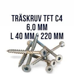 Träskruv TFT C4 6,0 mm utomhus ARVID NILSSON