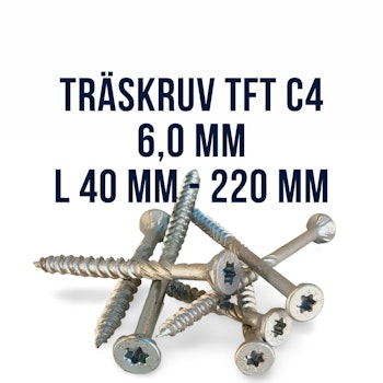 Träskruv TFT C4 6,0 mm utomhus ARVID NILSSON