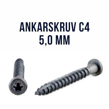 Ankarskruv C4 5x40 T20 Cut 200st ARVID NILSSON