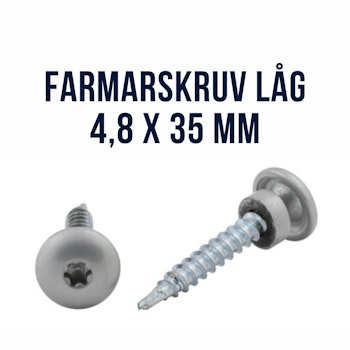 Farmarskruv låg 4,8x35 FZB 250st ARVID NILSSON