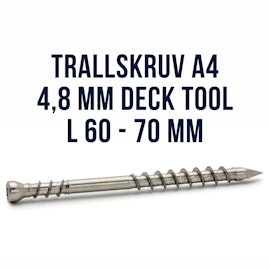 Trallskruv A4 DECK TOOL FAST