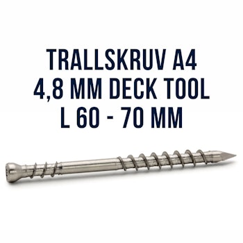 Trallskruv A4 DECK TOOL FAST