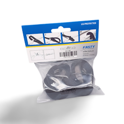 Kabelband med Handtag 25mm 0,5m 2-pack svart