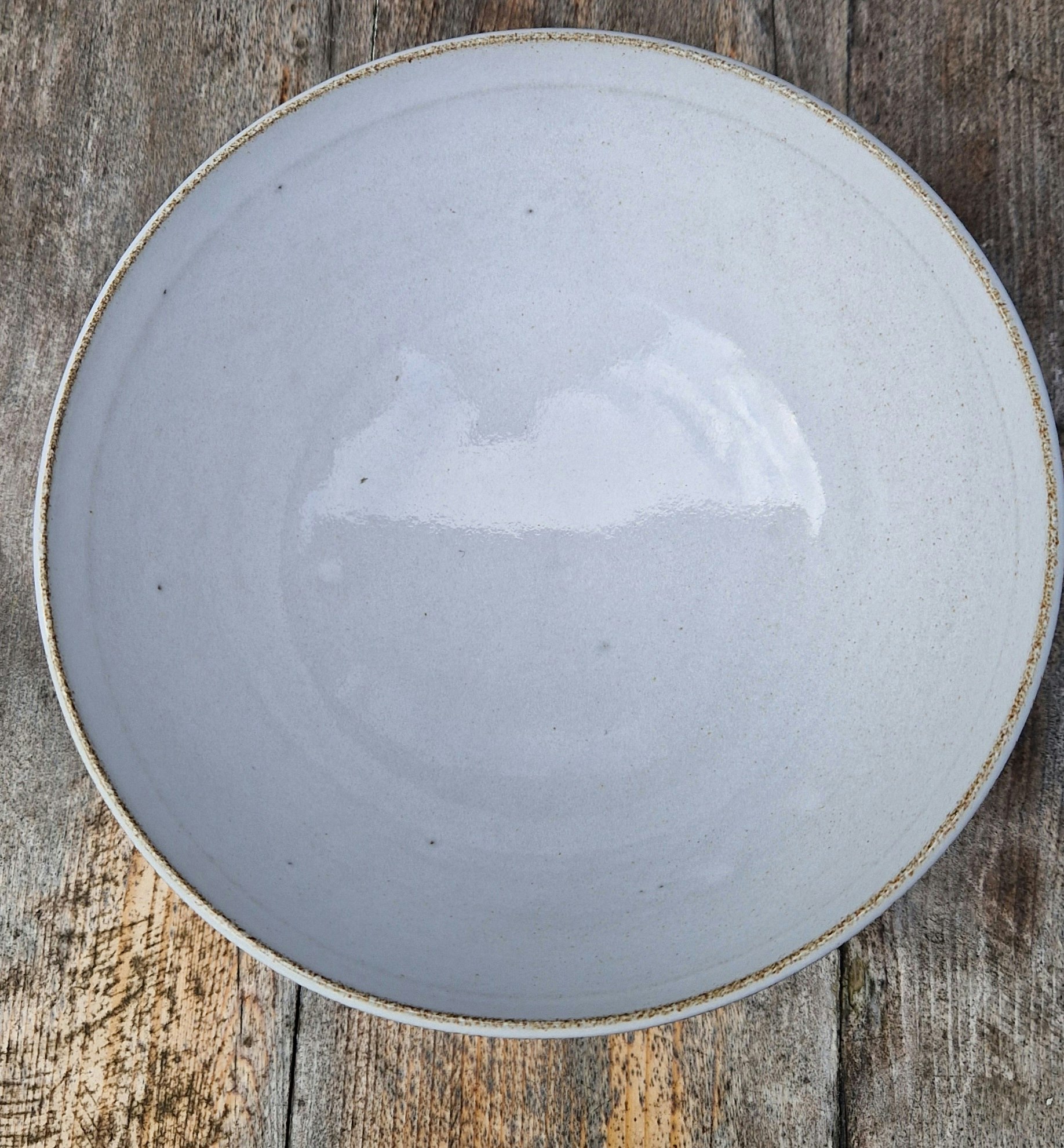 Skål "Stenstrandsdrömmar", Stor/Vit