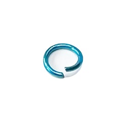 Nail Piercing Ring Blue
