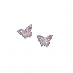 3d Butterfly Aurora Purple