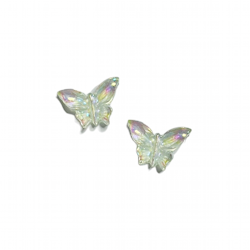 3d Butterfly Aurora Green