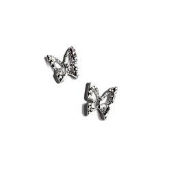 3D Butterfly Silver Mini