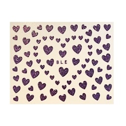 Sticker Heart Dark Purple
