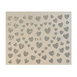 Sticker Heart Silver