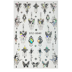 Sticker Butterfly Black