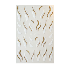 Sticker Swirl White/Gold