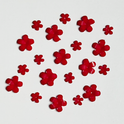 3d Flower Red
