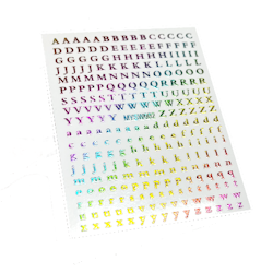 Sticker Letters Multicolor