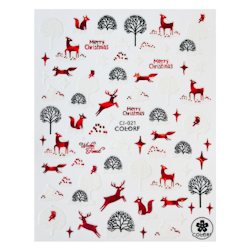 Sticker Christmas Red