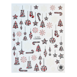 Sticker Christmas Red