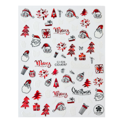 Sticker Christmas Red