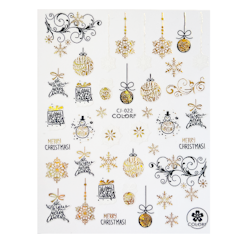 Sticker Christmas Gold
