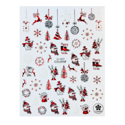Sticker Christmas Red