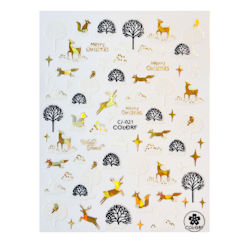 Sticker Winter Gold