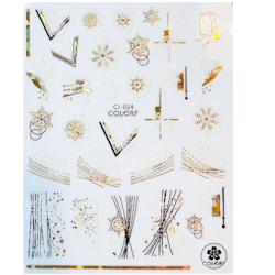 Sticker Winter Gold