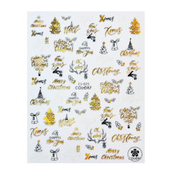 Sticker Christmas Gold
