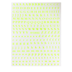 Sticker Letter Yellow