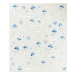Sticker Jellyfish Blue