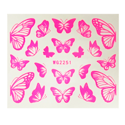 Watersticker Butterfly Neon