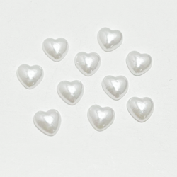 Mermaid White Heart 4mm
