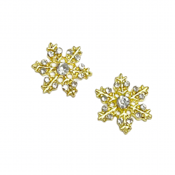 3d Snowflake Gold