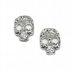 3d Skull Silver