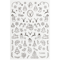 Sticker Christmas Silver
