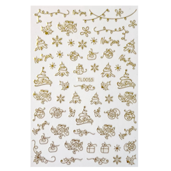 Sticker Christmas Gold