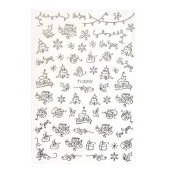 Sticker Christmas Silver