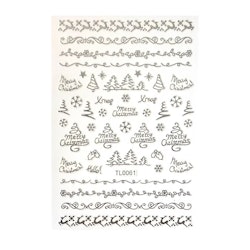 Sticker Christmas Silver