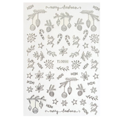 Sticker Christmas Silver