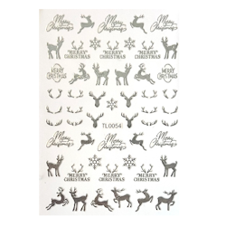 Sticker Christmas Silver