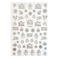 Sticker Christmas Silver