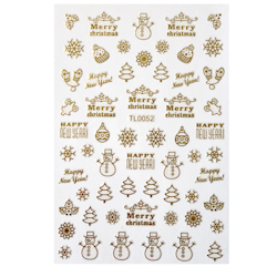 Sticker Christmas Gold