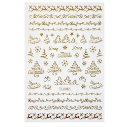 Sticker Christmas Gold