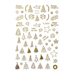 Sticker Christmas Gold