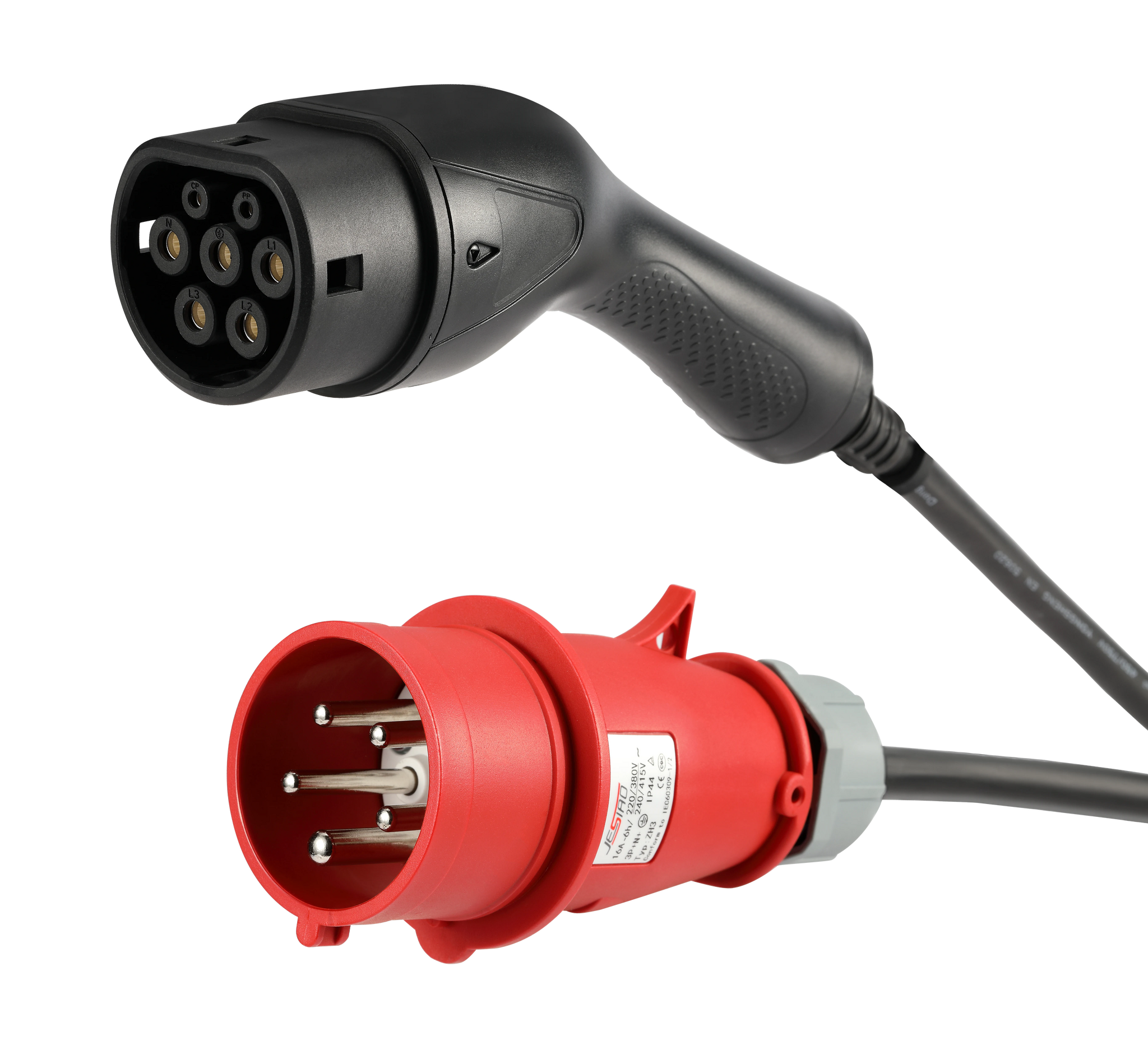 Ladekabel Deltaco, 3-faset til Type 2, 11kW