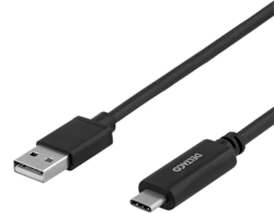 Deltaco USB-A till USB-C 3A 2m
