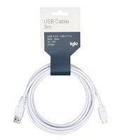 Iiglo USB laddare 3m