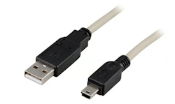 Deltaco USB-Kabel, USB A Mini-USB B, 1m