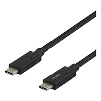 Deltaco Laddningskabel USB-C till USB-C, 2 m